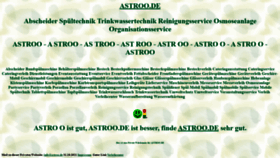 What Astroo.de website looked like in 2023 (1 year ago)