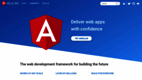 What Angular.io website looked like in 2023 (1 year ago)