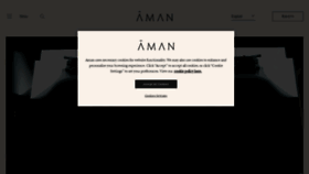 What Aman.com website looked like in 2023 (1 year ago)