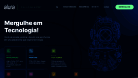 What Alura.com.br website looked like in 2023 (1 year ago)