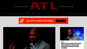 What Atlantafalcons.com website looked like in 2023 (1 year ago)