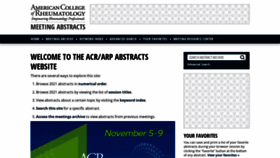What Acrabstracts.org website looked like in 2023 (1 year ago)