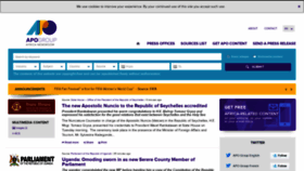 What Africa-newsroom.com website looked like in 2023 (2 years ago)