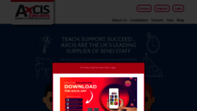 What Axcis.co.uk website looked like in 2023 (2 years ago)