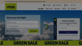 What Airbaltic.com website looked like in 2023 (1 year ago)