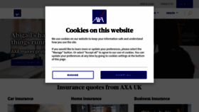 What Axa.co.uk website looked like in 2023 (1 year ago)