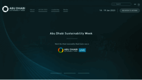 What Abudhabisustainabilityweek.com website looked like in 2023 (1 year ago)