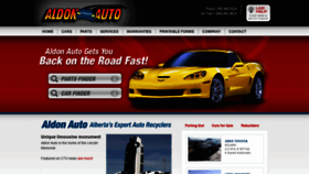 What Aldonauto.com website looked like in 2023 (1 year ago)