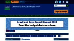What Argyll-bute.gov.uk website looked like in 2023 (1 year ago)