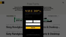 What Acidfonts.com website looked like in 2023 (1 year ago)