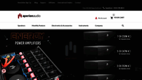 What Aperionaudio.com website looked like in 2023 (1 year ago)