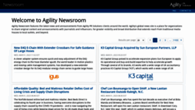What Agilitypr.news website looked like in 2023 (1 year ago)
