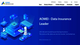 What Aomeitech.com website looked like in 2023 (1 year ago)