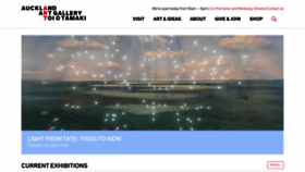 What Aucklandartgallery.com website looked like in 2023 (1 year ago)