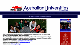 What Australianuniversities.com.au website looked like in 2023 (1 year ago)