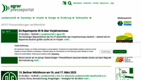 What Agrar-presseportal.de website looked like in 2023 (1 year ago)