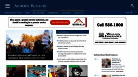 What Amherstbulletin.com website looked like in 2023 (1 year ago)