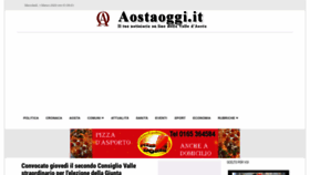 What Aostaoggi.it website looked like in 2023 (1 year ago)