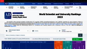 What Adscientificindex.com website looked like in 2023 (1 year ago)