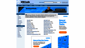 What A1vbcode.com website looked like in 2023 (1 year ago)