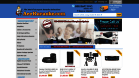 What Acekaraoke.com website looked like in 2023 (1 year ago)