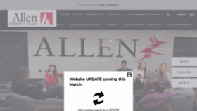 What Allencc.edu website looked like in 2023 (1 year ago)