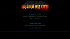 What Astrolog.org website looked like in 2023 (1 year ago)