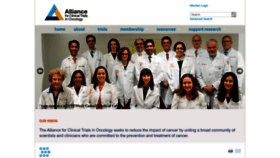 What Allianceforclinicaltrialsinoncology.org website looked like in 2023 (1 year ago)