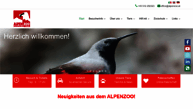 What Alpenzoo.at website looked like in 2023 (1 year ago)