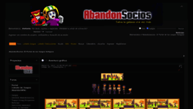 What Abandonsocios.org website looked like in 2023 (1 year ago)
