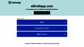 What Allindiapp.com website looked like in 2023 (1 year ago)