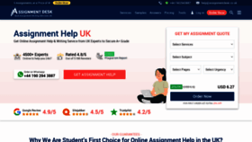 What Assignmentdesk.co.uk website looked like in 2023 (1 year ago)