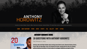 What Anthonyhorowitz.com website looked like in 2023 (1 year ago)