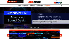 What Ask.audio website looked like in 2023 (1 year ago)
