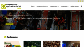 What Agro-alimentarias.coop website looked like in 2023 (1 year ago)