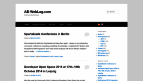 What Ab-weblog.com website looked like in 2023 (1 year ago)