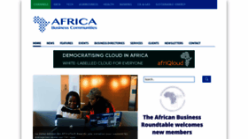 What Africabusinesscommunities.com website looked like in 2023 (2 years ago)