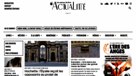 What Actualitte.com website looked like in 2023 (1 year ago)
