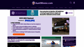 What Auntminnie.com website looked like in 2023 (1 year ago)