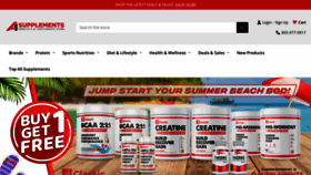 What A1supplements.com website looked like in 2023 (1 year ago)