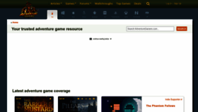 What Adventuregamers.com website looked like in 2023 (1 year ago)