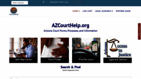 What Azcourthelp.org website looked like in 2023 (1 year ago)