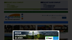 What Agroinfo.ro website looked like in 2023 (1 year ago)