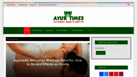 What Ayurtimes.com website looked like in 2023 (1 year ago)