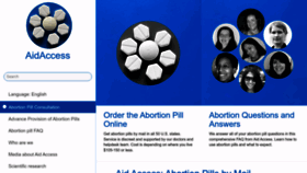 What Aidaccess.org website looked like in 2023 (1 year ago)