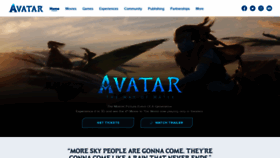 What Avatar.com website looked like in 2023 (1 year ago)