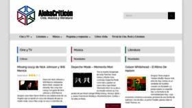 What Alohacriticon.com website looked like in 2023 (1 year ago)