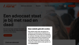What Advocaat.be website looked like in 2023 (3 years ago)