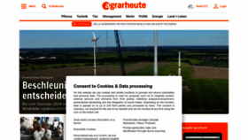 What Agrarheute.com website looked like in 2023 (1 year ago)