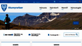 What Akureyri.is website looked like in 2023 (1 year ago)
